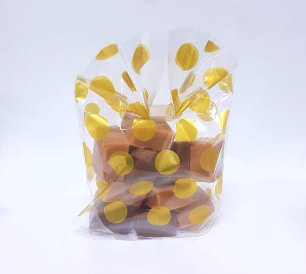 fudge pack gold dots 200g | 2